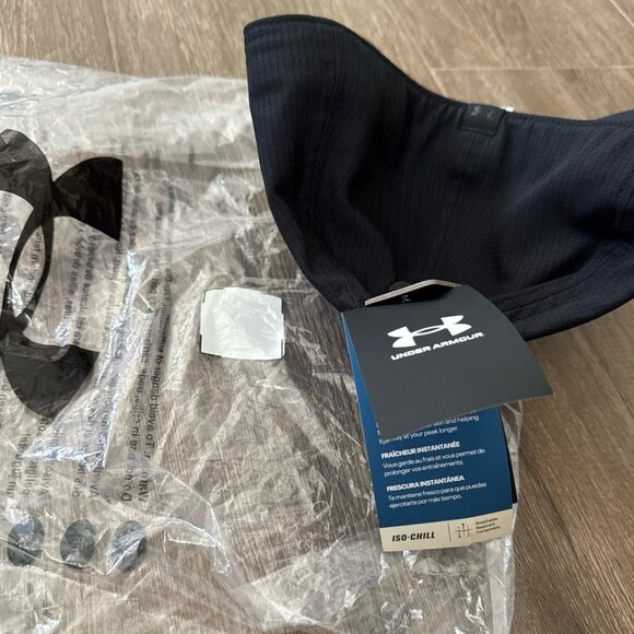 New UA Under Armour iso-chill ArmourVent Stretch Fit Hat cap with logo m/l size - Picture 4 of 8